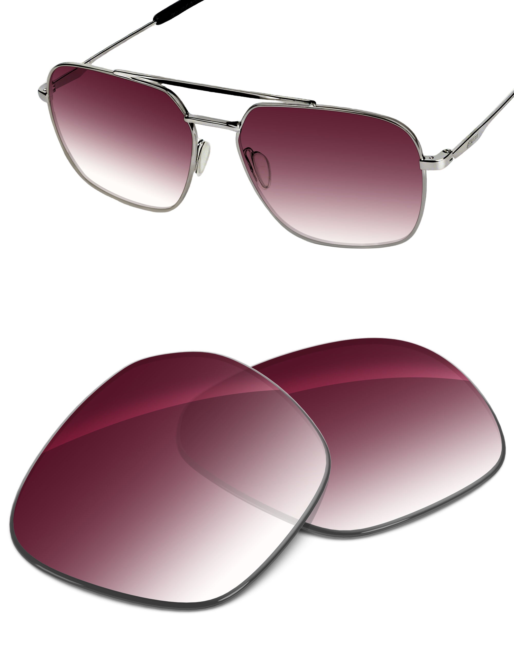 Wine Red Gradient-Non-Polarized