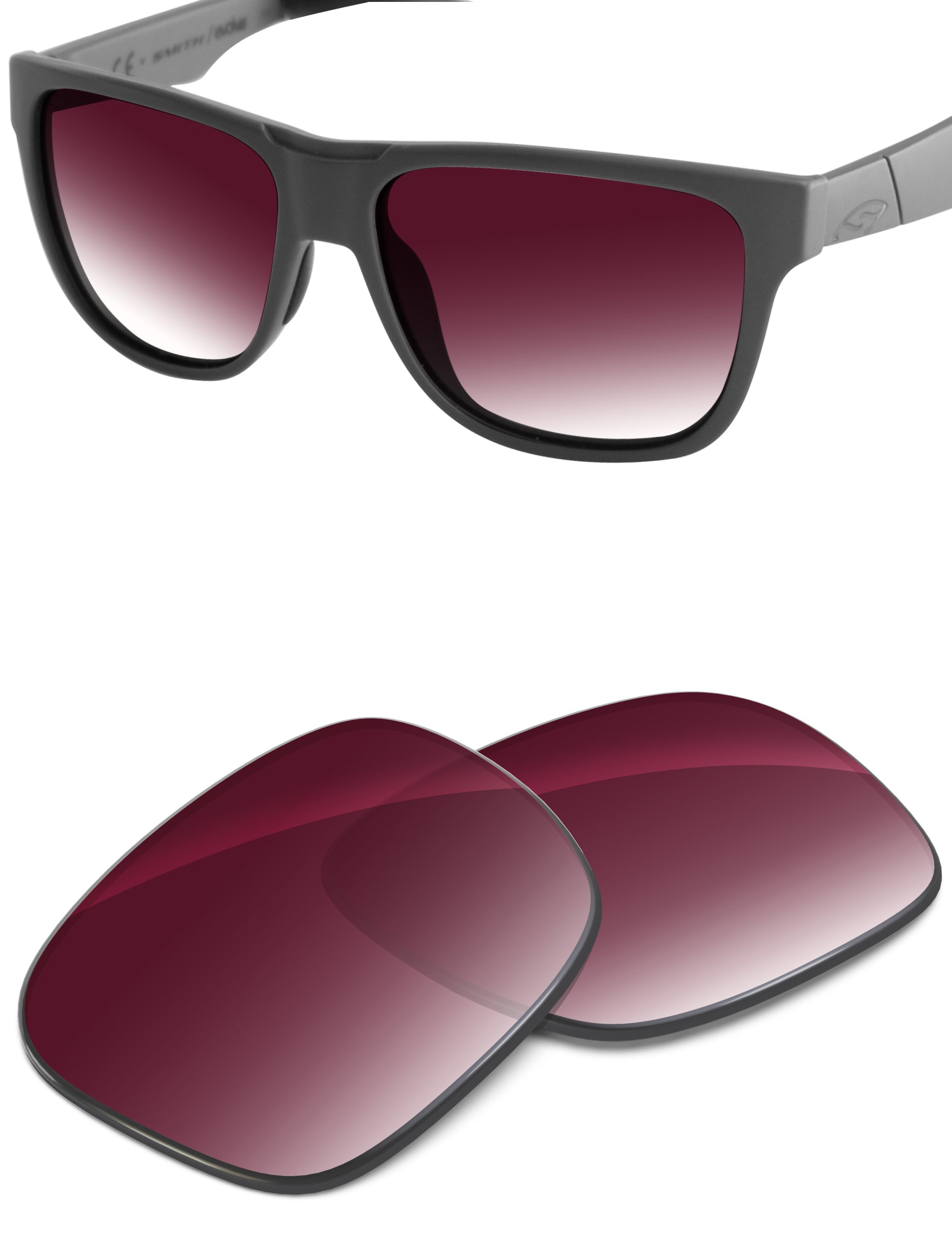 Wine Red Gradient-Non-Polarized