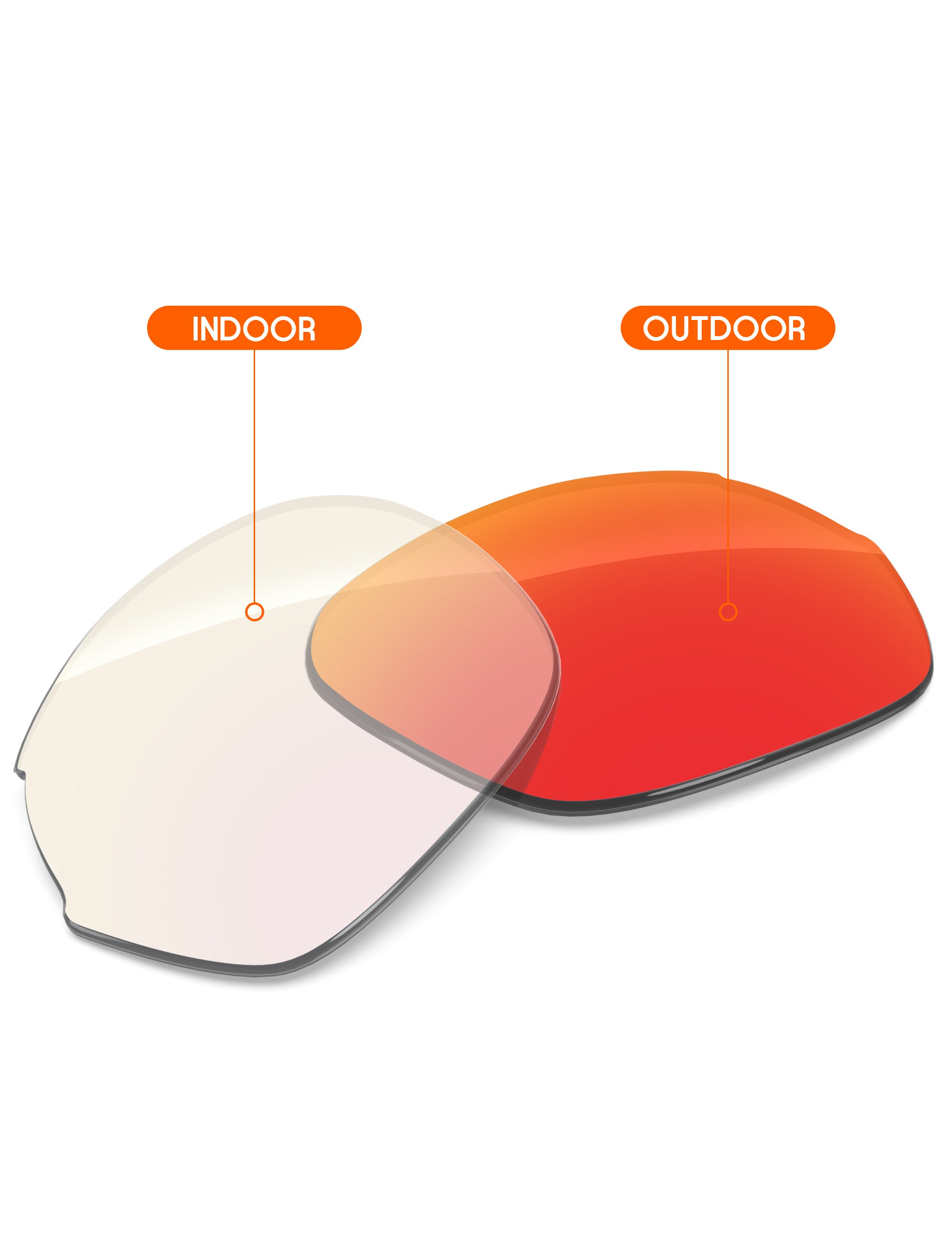 Fire Red FlashMirror™ Photochromic-Non-Polarized