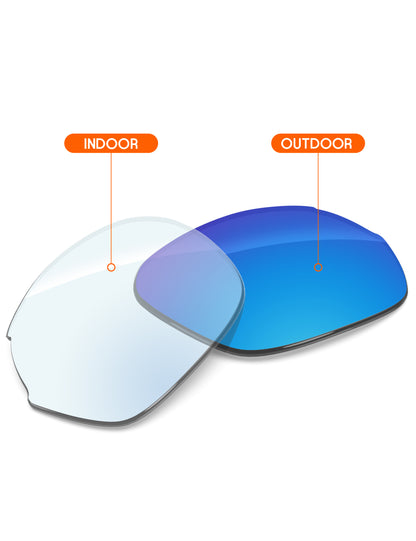 Sky Blue FlashMirror™ Photochromic-Non-Polarized