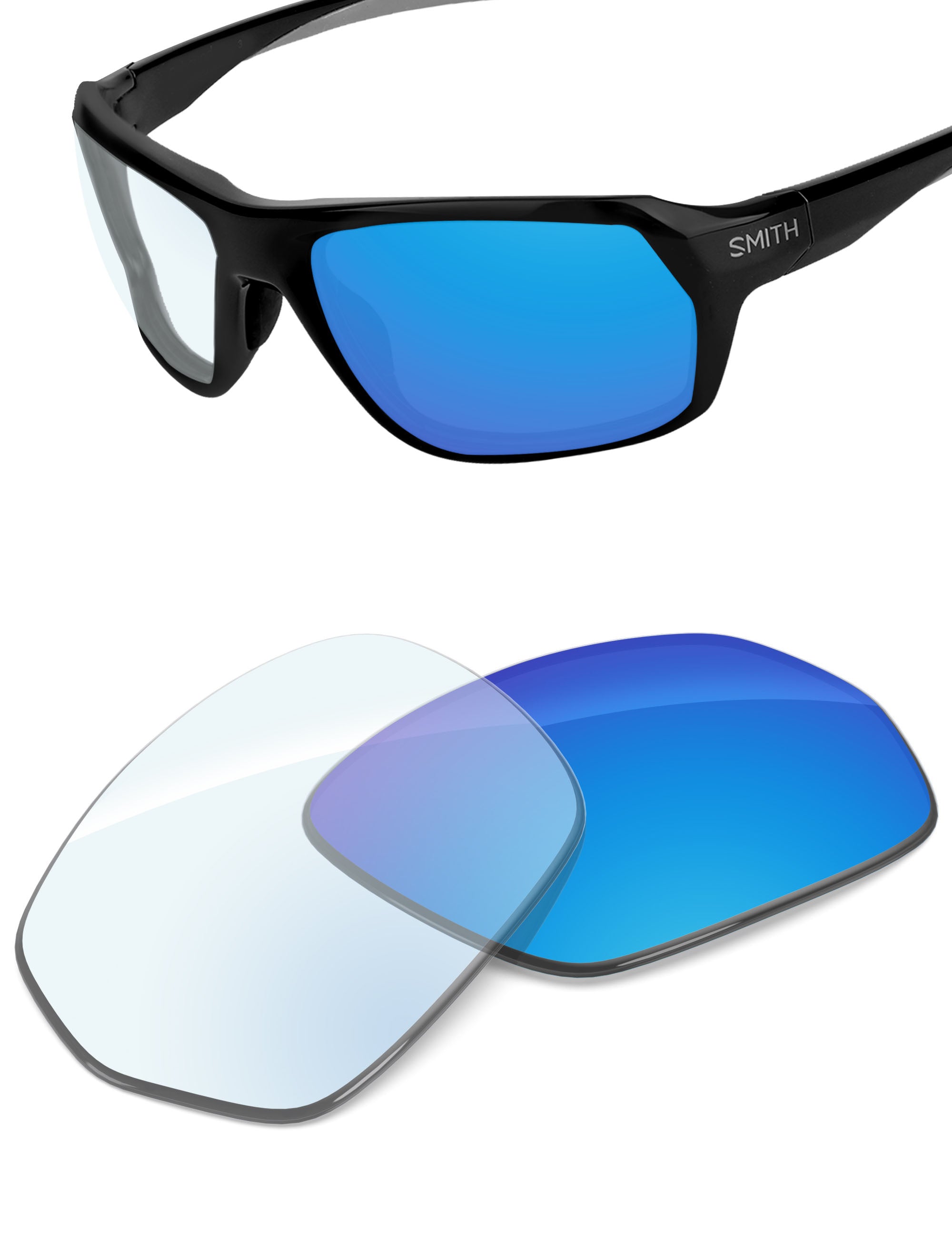 Sky Blue FlashMirror™ Photochromic-Non-Polarized