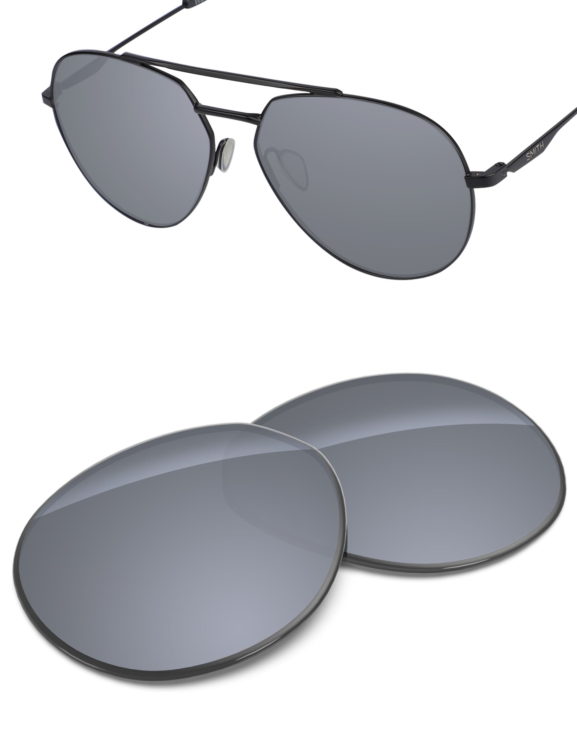 Silver Metallic FlashMirror™-Non-Polarized