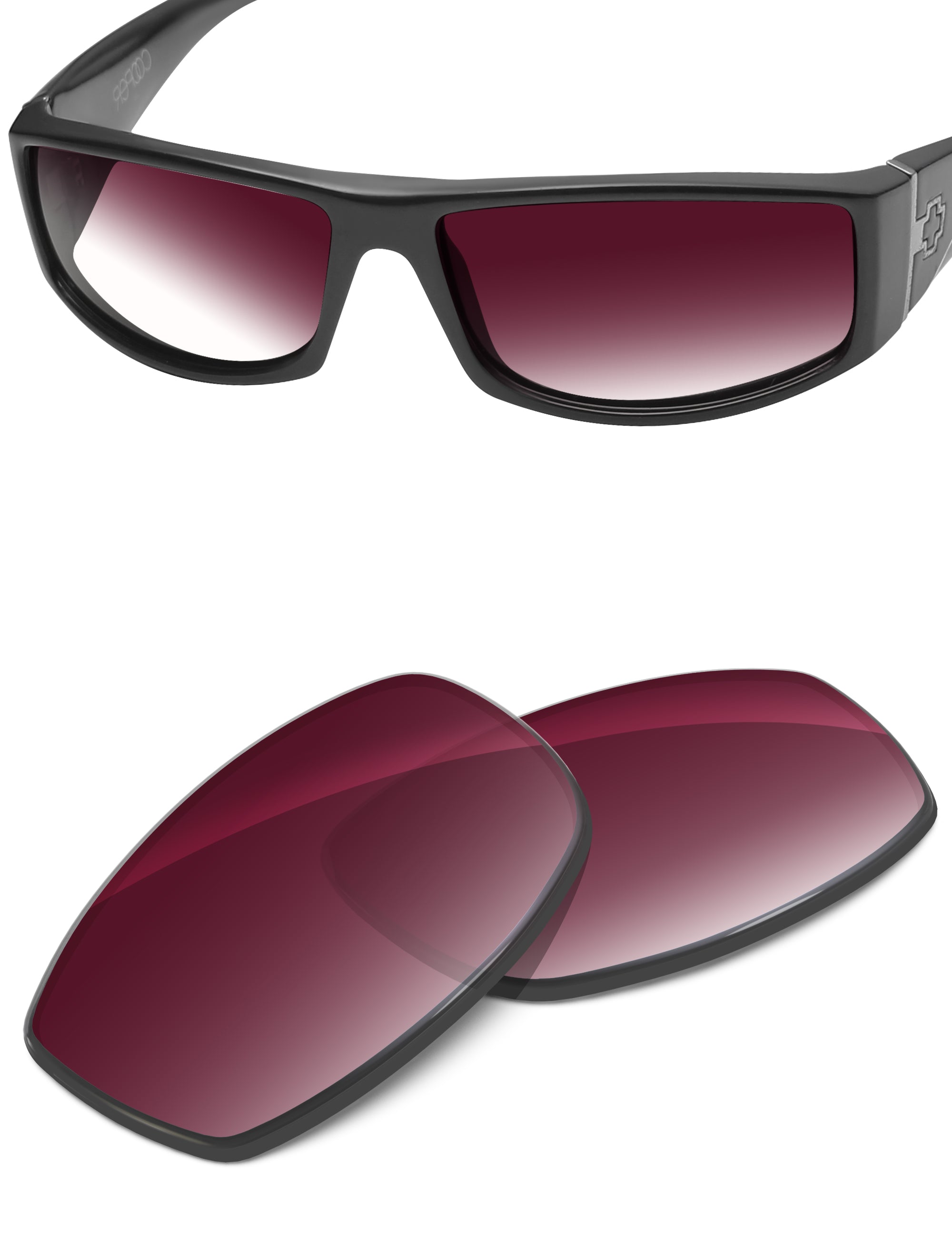 Wine Red Gradient-Non-Polarized