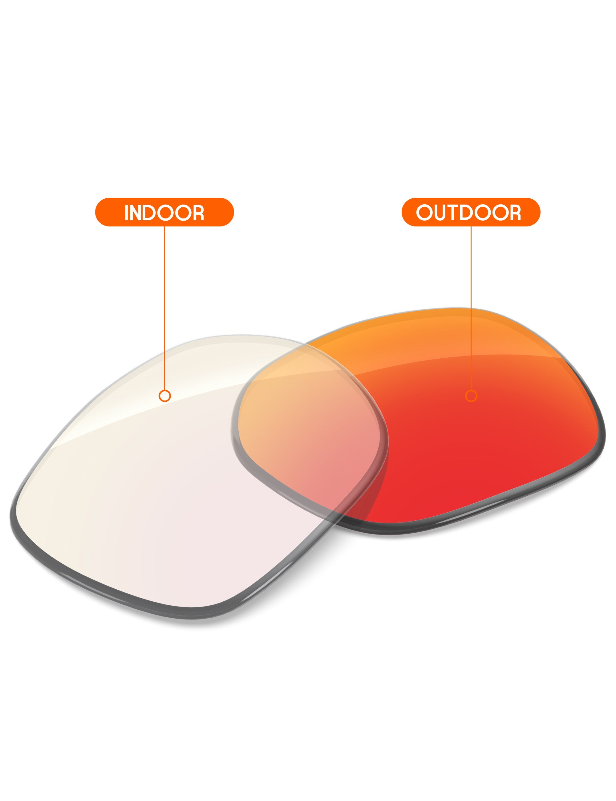 Fire Red FlashMirror™ Photochromic-Non-Polarized