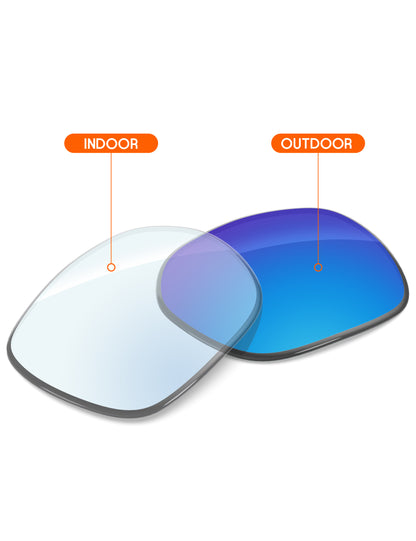 Sky Blue FlashMirror™ Photochromic-Non-Polarized