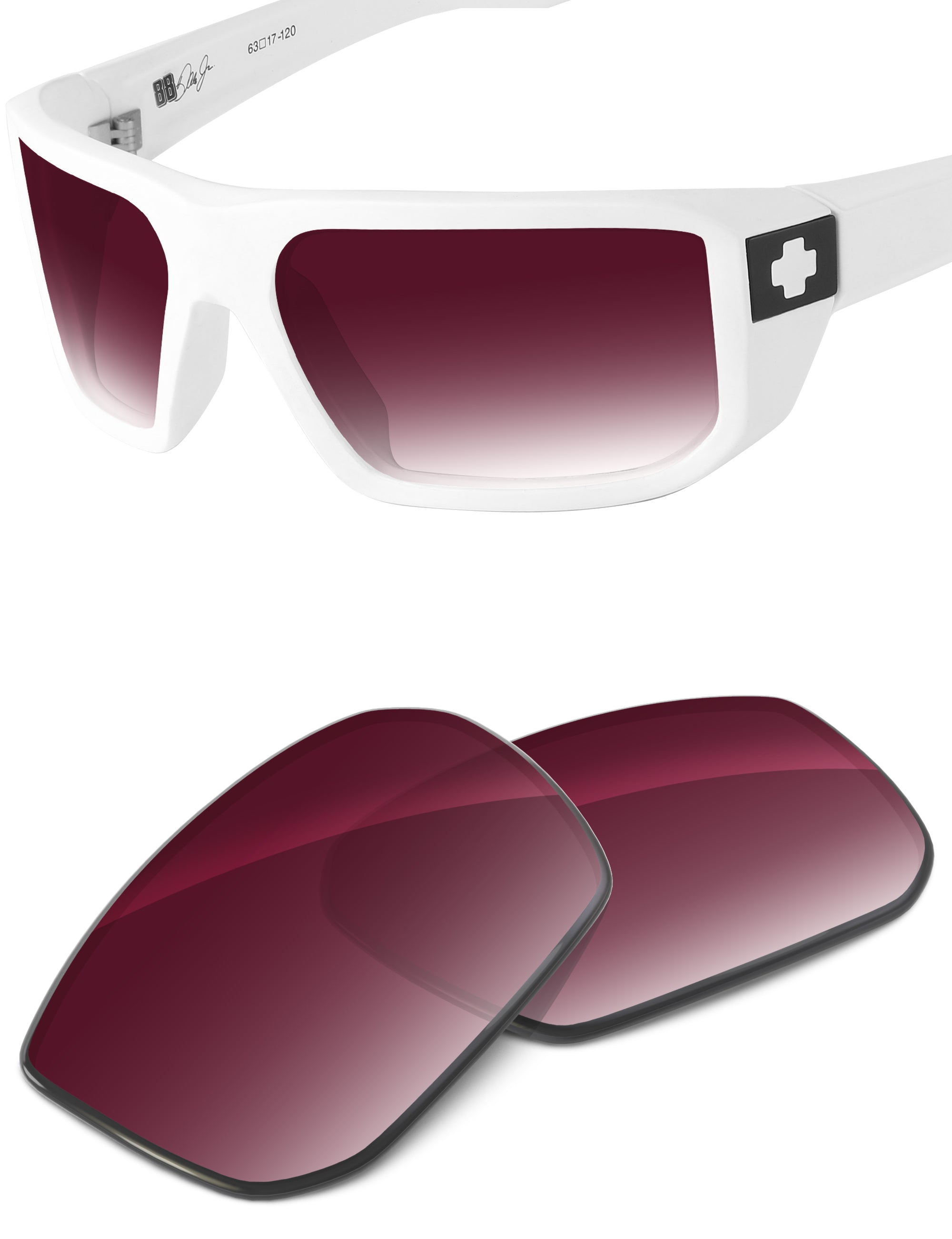 Wine Red Gradient-Non-Polarized
