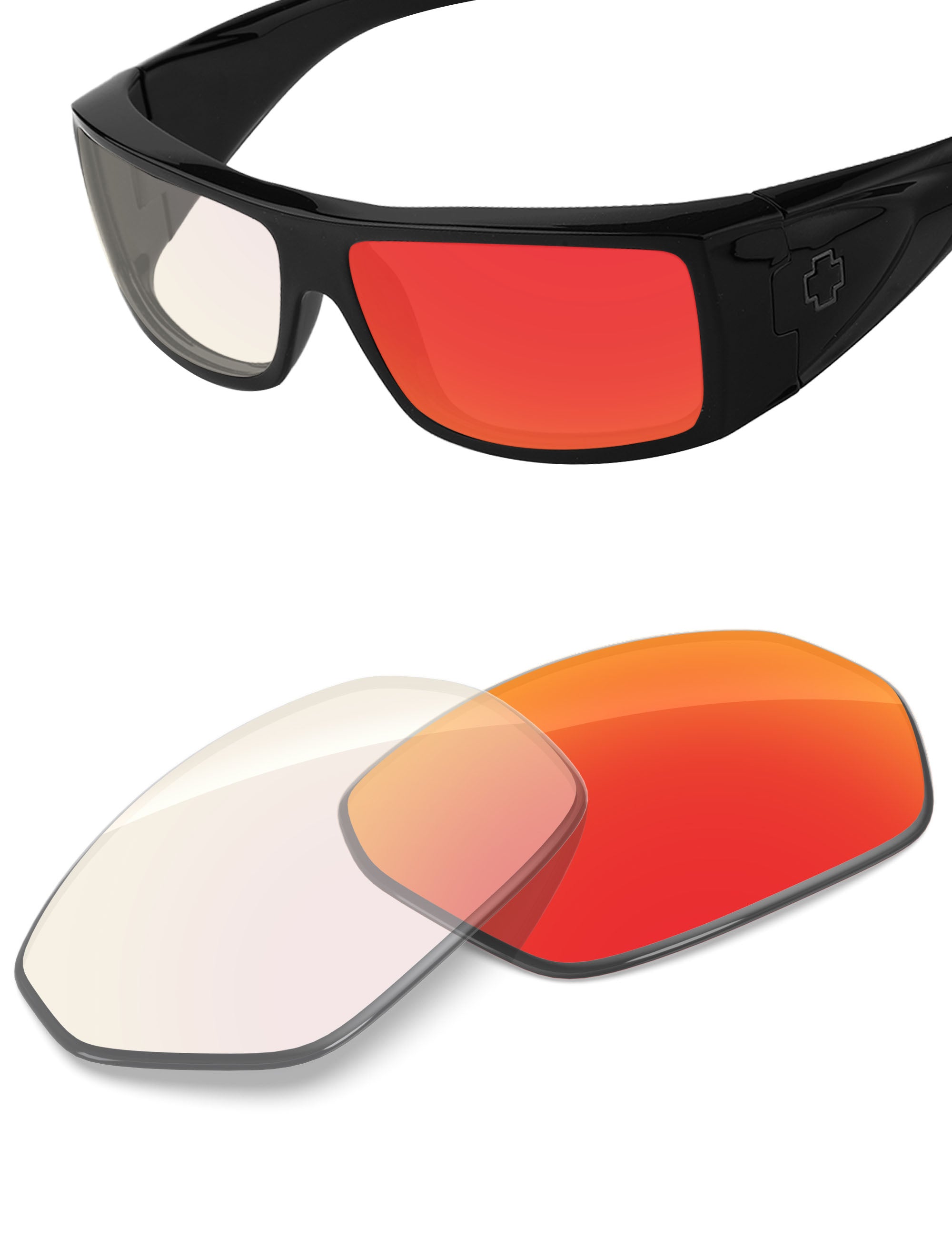 Fire Red FlashMirror™ Photochromic-Non-Polarized