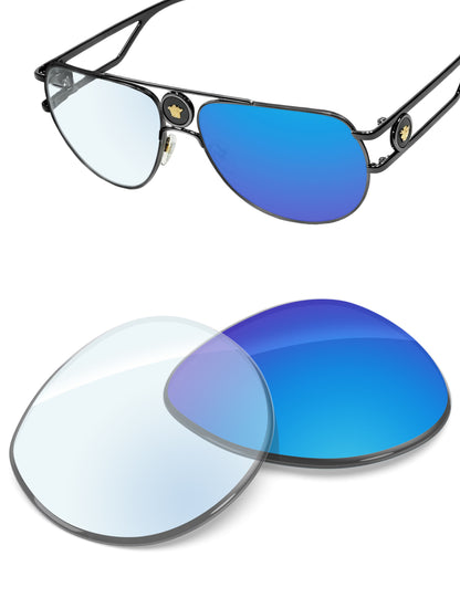 Sky Blue FlashMirror™ Photochromic-Non-Polarized