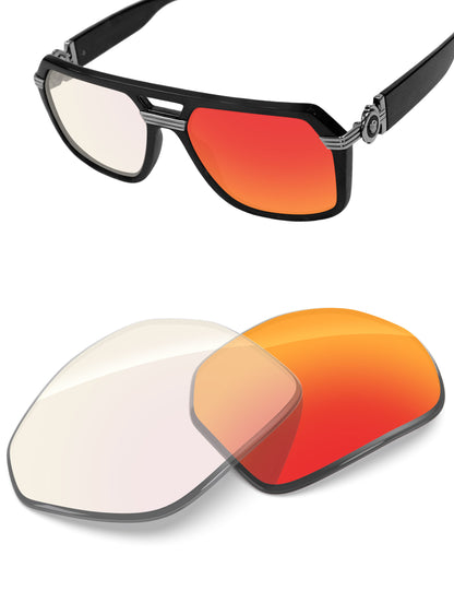 Fire Red FlashMirror™ Photochromic-Non-Polarized