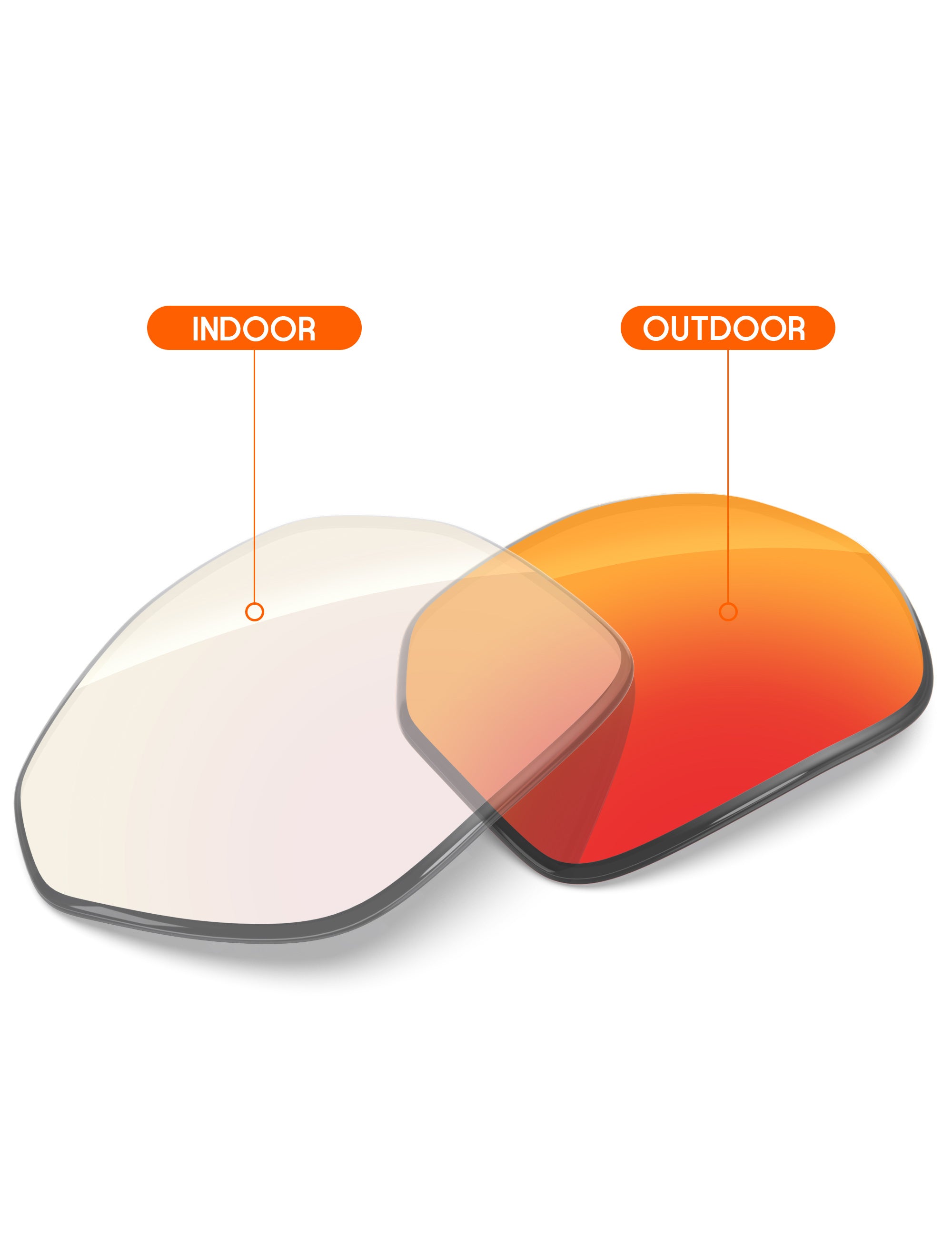 Fire Red FlashMirror™ Photochromic-Non-Polarized