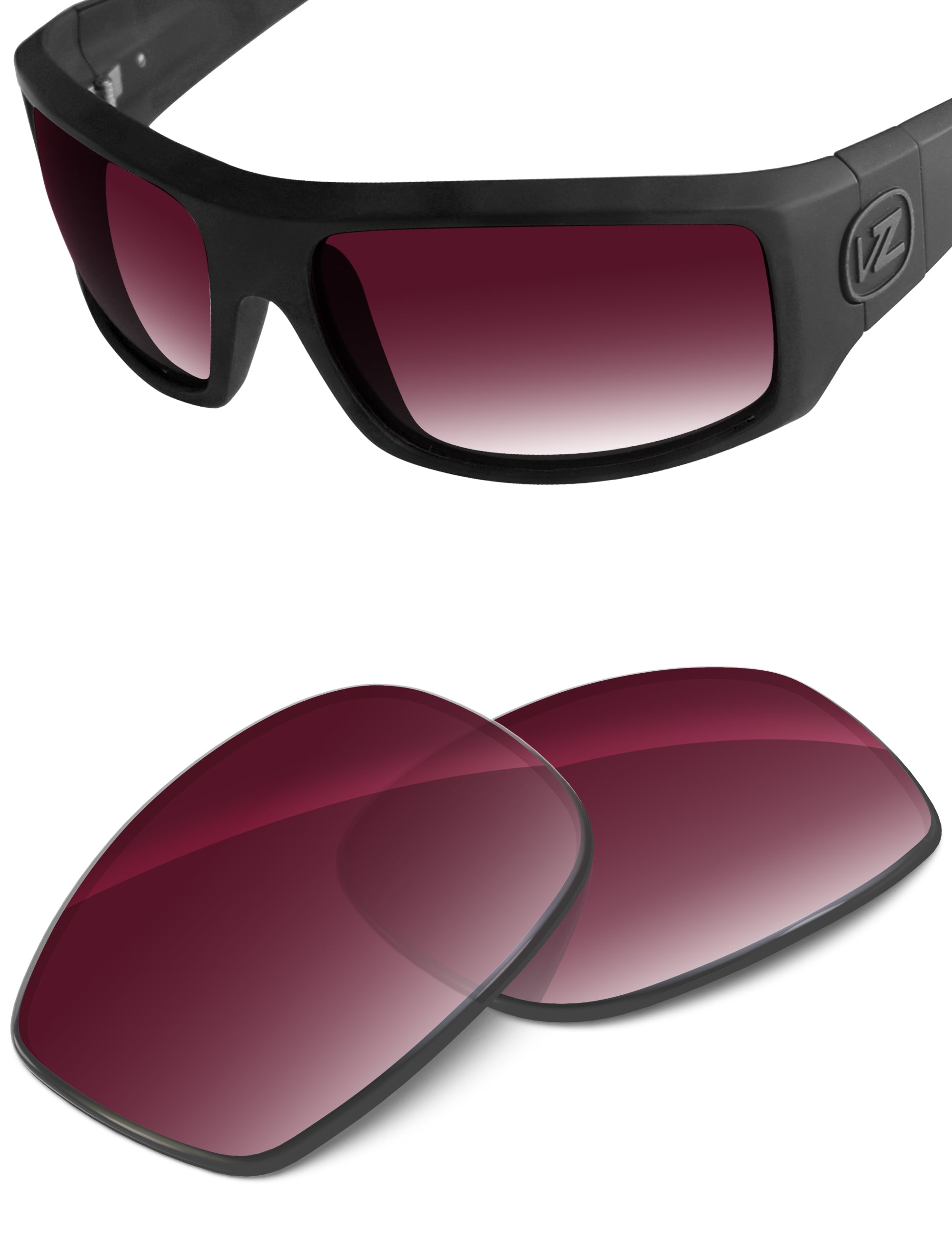 Wine Red Gradient-Non-Polarized
