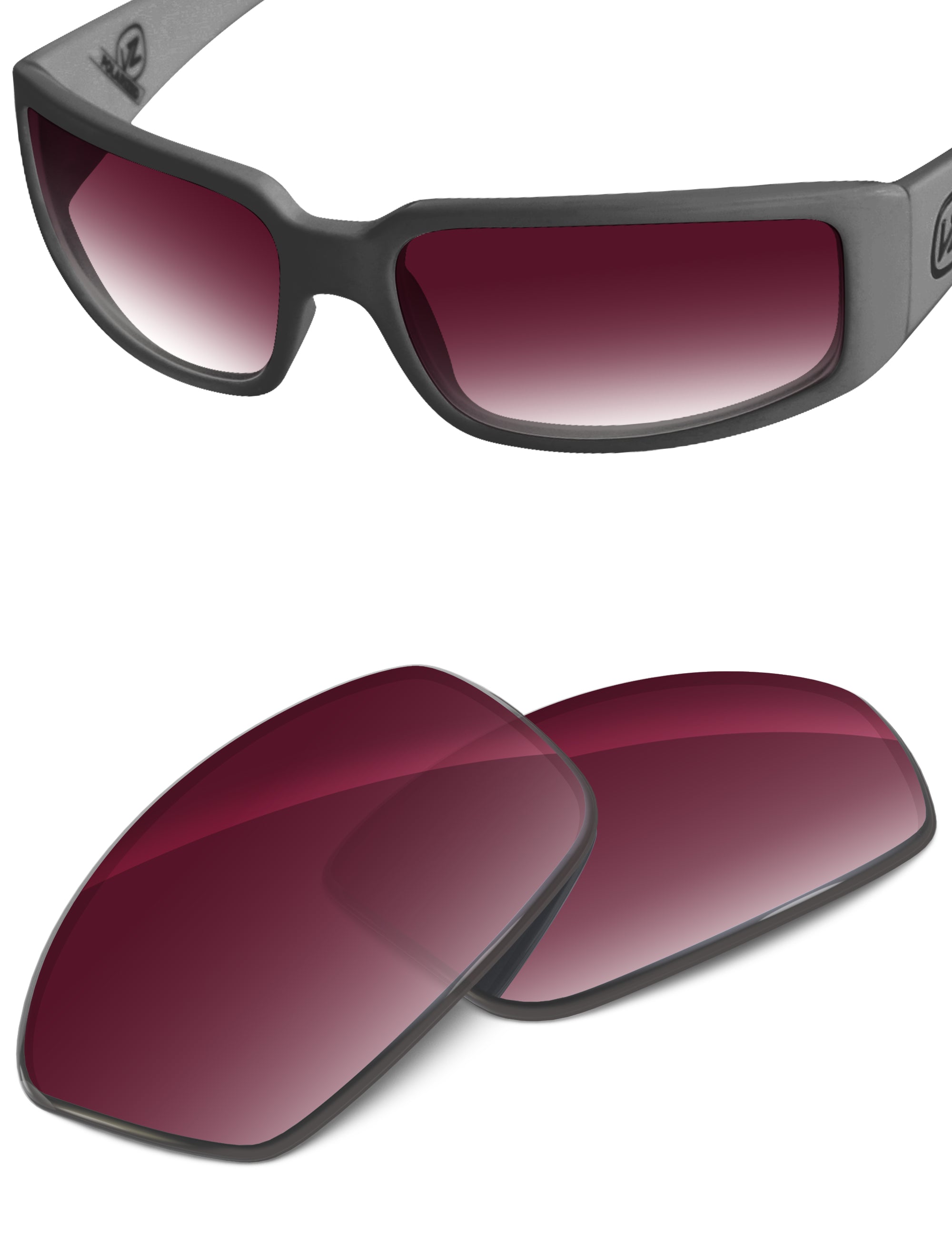Wine Red Gradient-Non-Polarized
