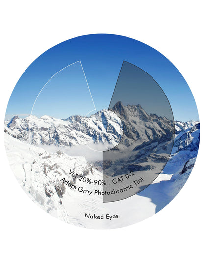 Adapt Gray Photochromic-Non-Polarized