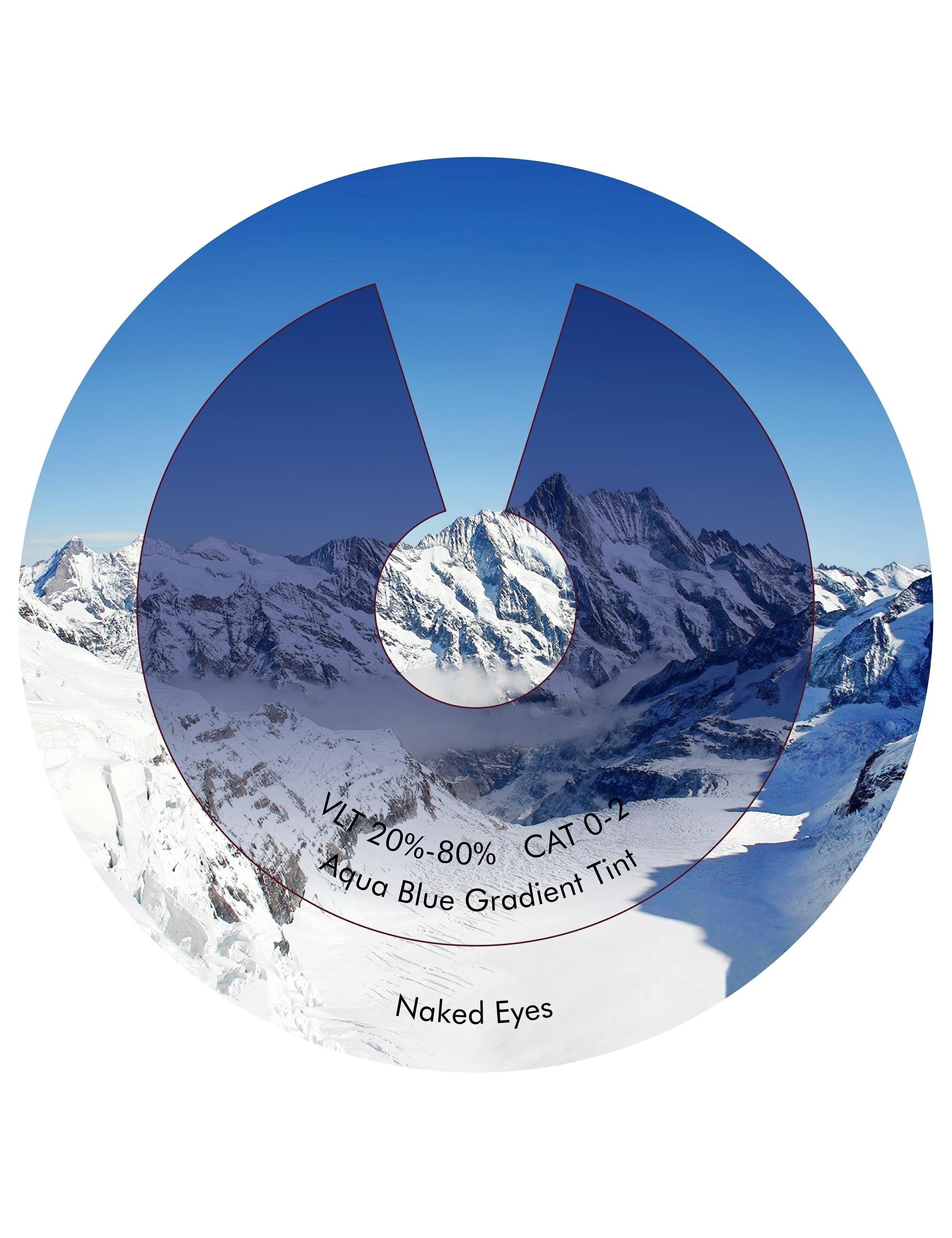 Aqua Blue Gradient-Non-Polarized