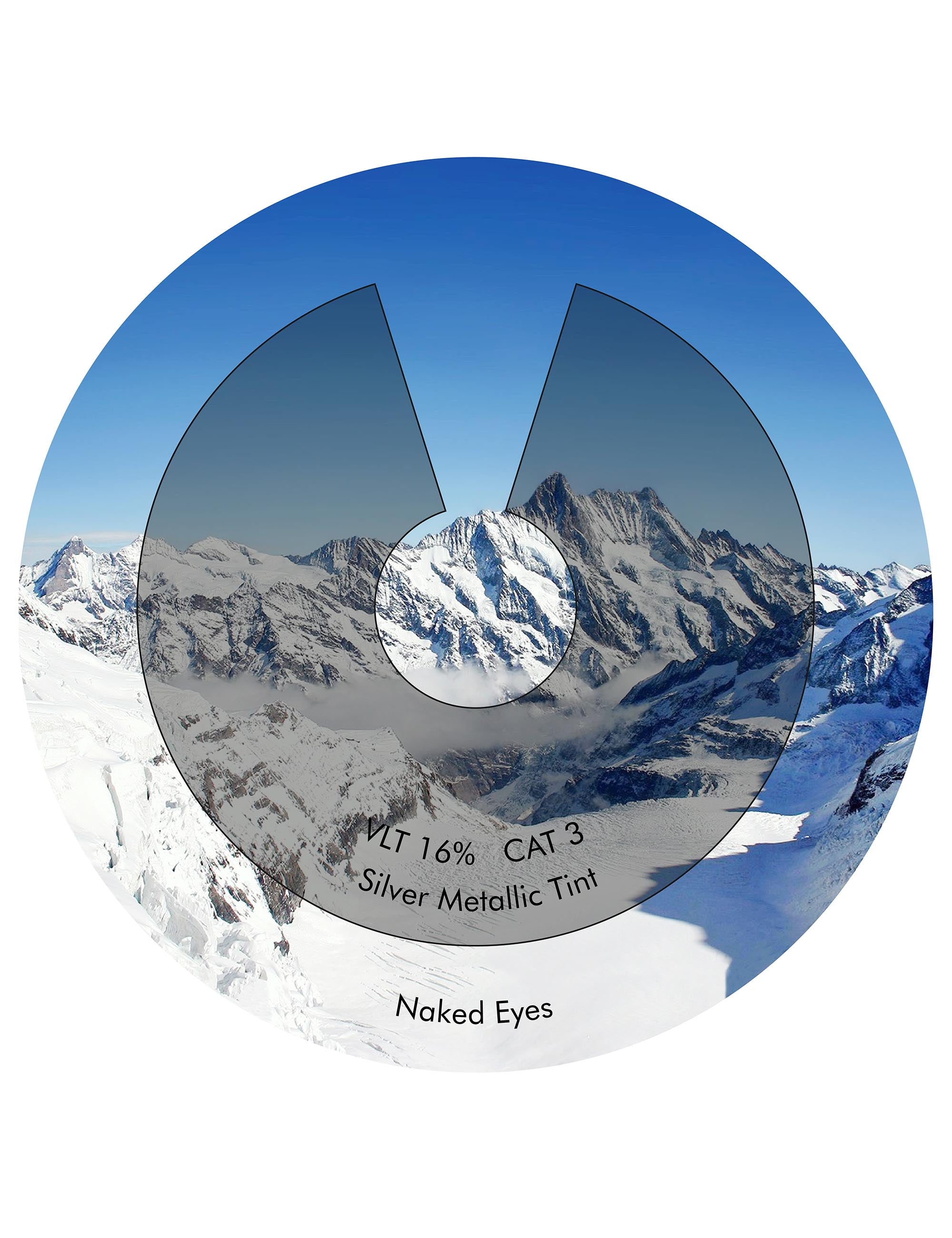 Silver Metallic FlashMirror™-Non-Polarized
